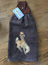 WYOMING towel - tan horse