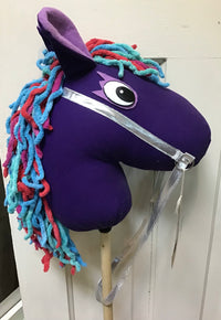 "Violet" stick horse