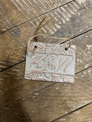 Wyoming Pottery State Ornament