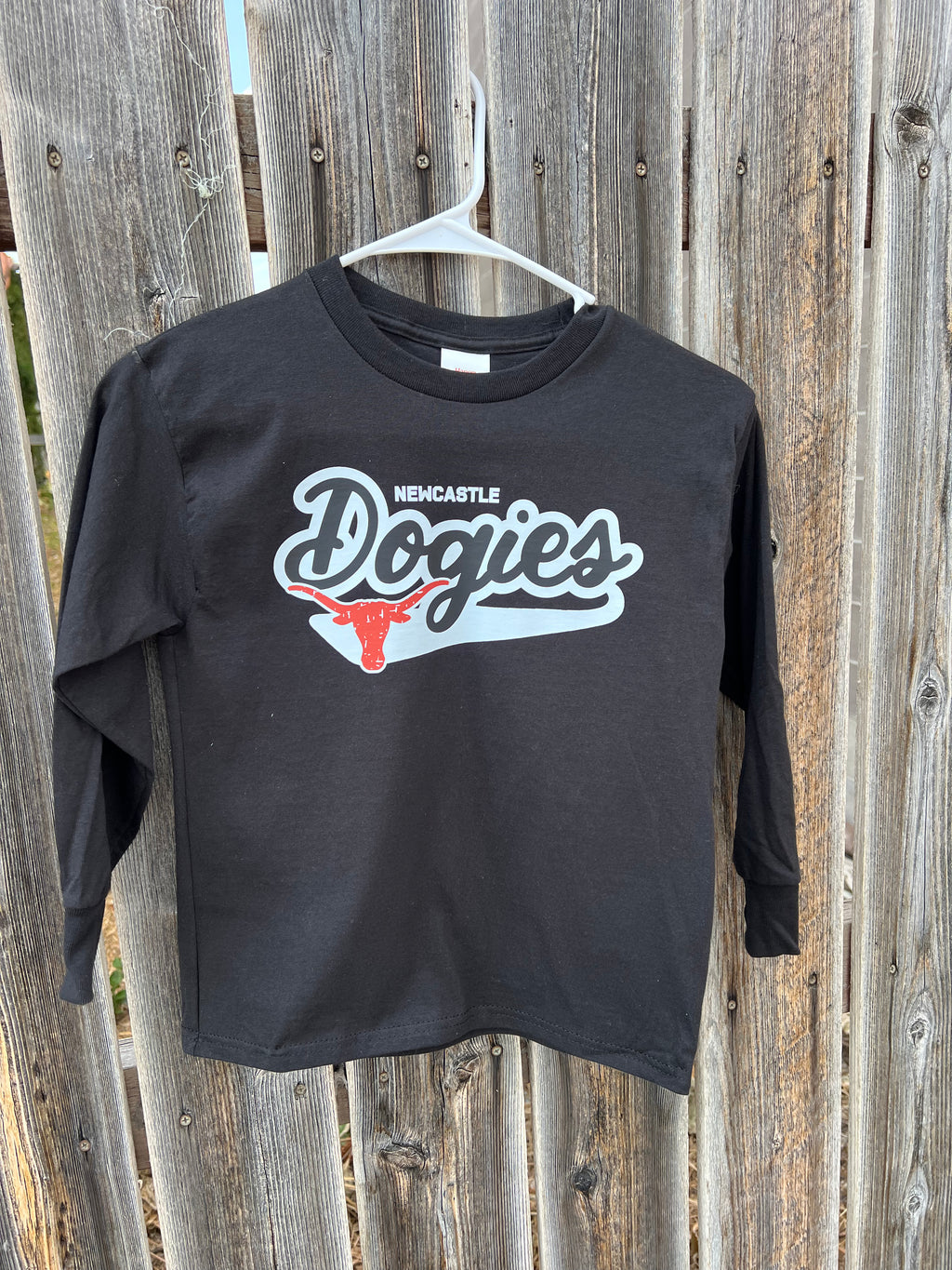 Black Long Sleeve Newcastle Dogie Youth T