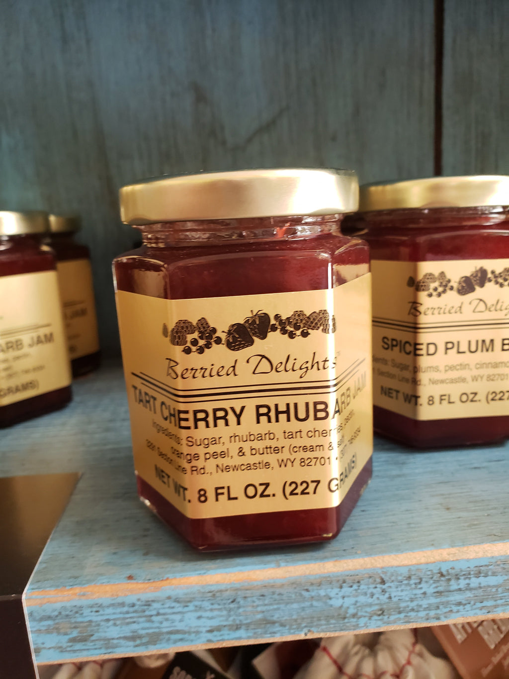 BERRIED DELIGHTS: Tart Cherry Rhubarb Jam