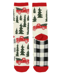 Truck Plaid Crew Sock