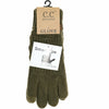 Women's Knit CC Gloves with Fuzzy Lining