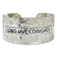 Long Live Cowgirls - Metal Western Cuff