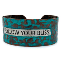 Follow Your Bliss - Metal Western Cuff