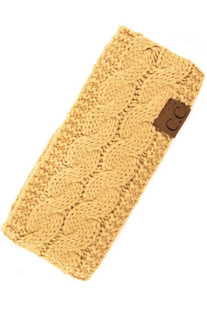 C.C Cable Knit Solid Headband