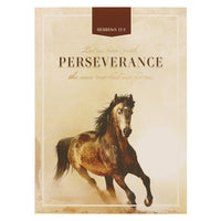 Notebook Bound Brown Run with Perseverance Heb. 12:1