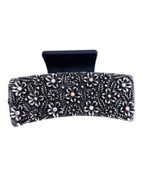 Western Flower Metal Plate Hair Claw