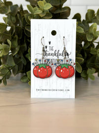 Pincushion Sewing Earrings