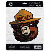 Smokey Bear Head Adhesive Decal