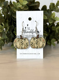 Handmade Pumpkin Earrings