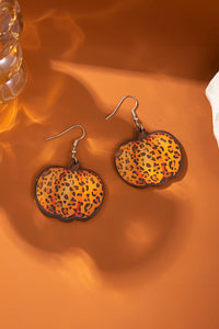 Leopard Pumpkin Open Hook Earrings