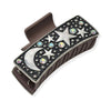 Western Crecent moon and star rectangular grande hair claw