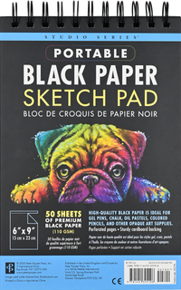 Studio Series Portable Black Paper Sketch Pad