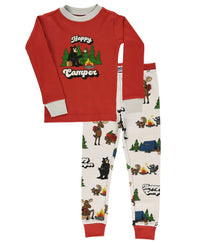 Happy Camper (New) Kid's Long Sleeve Pajama Set