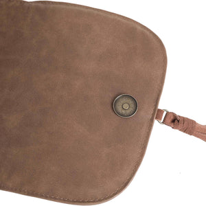 TR128G-918 Trinity Ranch Hair-On Leather Shoulder Bag