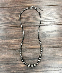 738912, Handmade 30" Navajo Bead Necklace
