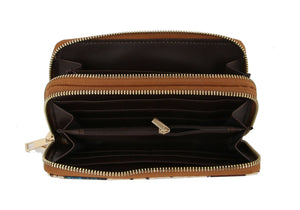 MULTI COLOR HORSE ZIP AROUND WALLET: MT / ONE SIZE