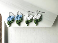 Polymer Clay Earrings - Everyday - Country WIldflowers