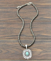 733221, Handmade Navajo Concho Necklace