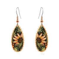 CA 45 Sunflowers Native earrings