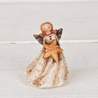 M2576- Polyresin Angel Holding Yellow Star
