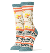 Friendship Blooms | Women's Floral Premium Crew Dress Socks