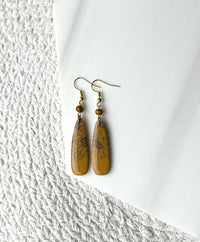 Polymer Clay Earrings - Sunflower Print