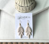 Polymer Clay Earrings  - Leaf Earrings