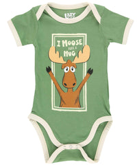 Moose Hug Green (New) Infant Creeper