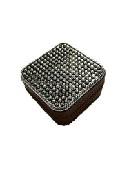 WESTERN BUBBLE METAL PLATE JEWELRY BOX