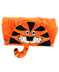 Wearable Hooded Fleece Blankets For Kids - Tiger