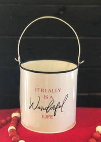 Wonderful Life White Bucket