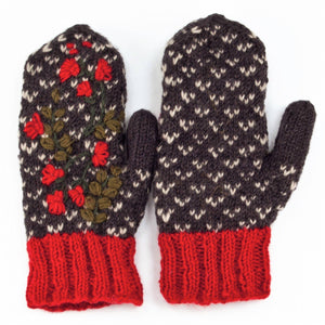 Kate - women's wool knit mittens