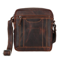 Asheville Leather Messenger Bag – Unisex – Chestnut