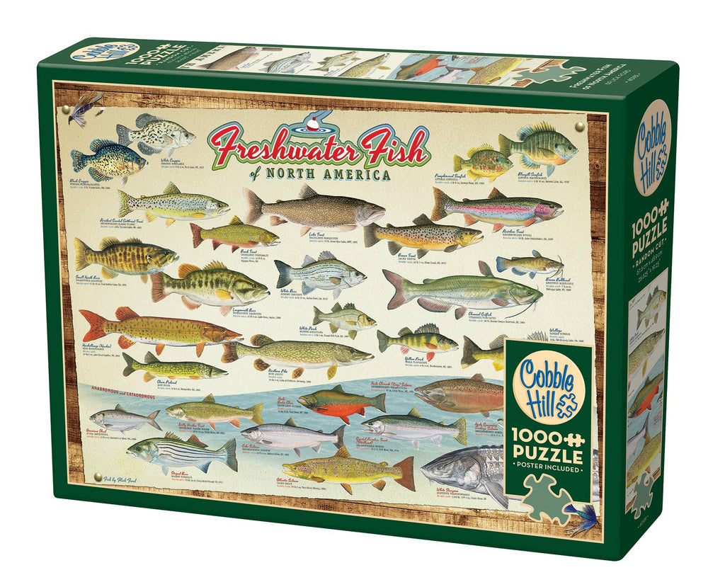 Freshwater Fish of North America 1000pc puzzle