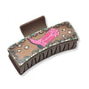 Western Leather Rectangular Hair Claw