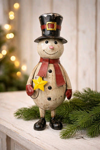 Chilly Snowman 4.75 x 4 x 13.5 in