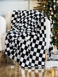 Checkerboard Printed Soft Throw Blanket 47*78 inch | 7 Color
