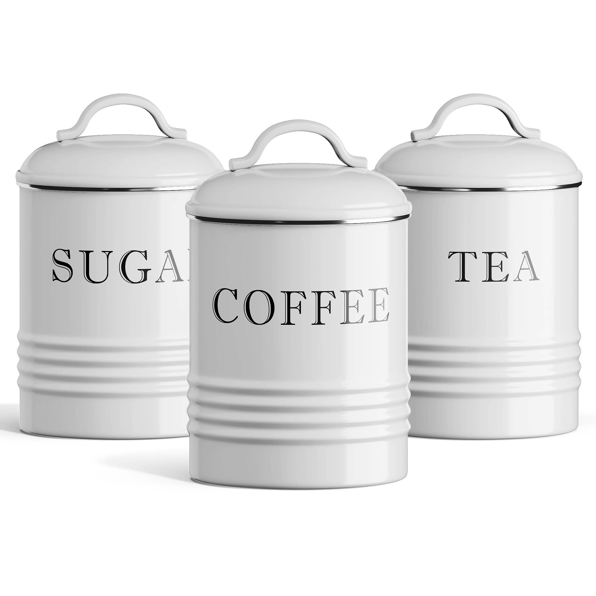 S/3 Petite Metal Kitchen Canisters