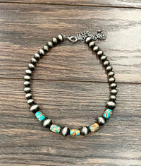 739425, 15" Navajo Gemstone Necklace