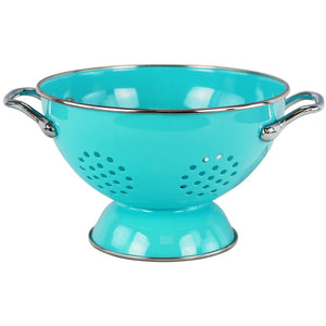 Calypso 1.5 qt Colander - Powder Coated, 4 Color Choices