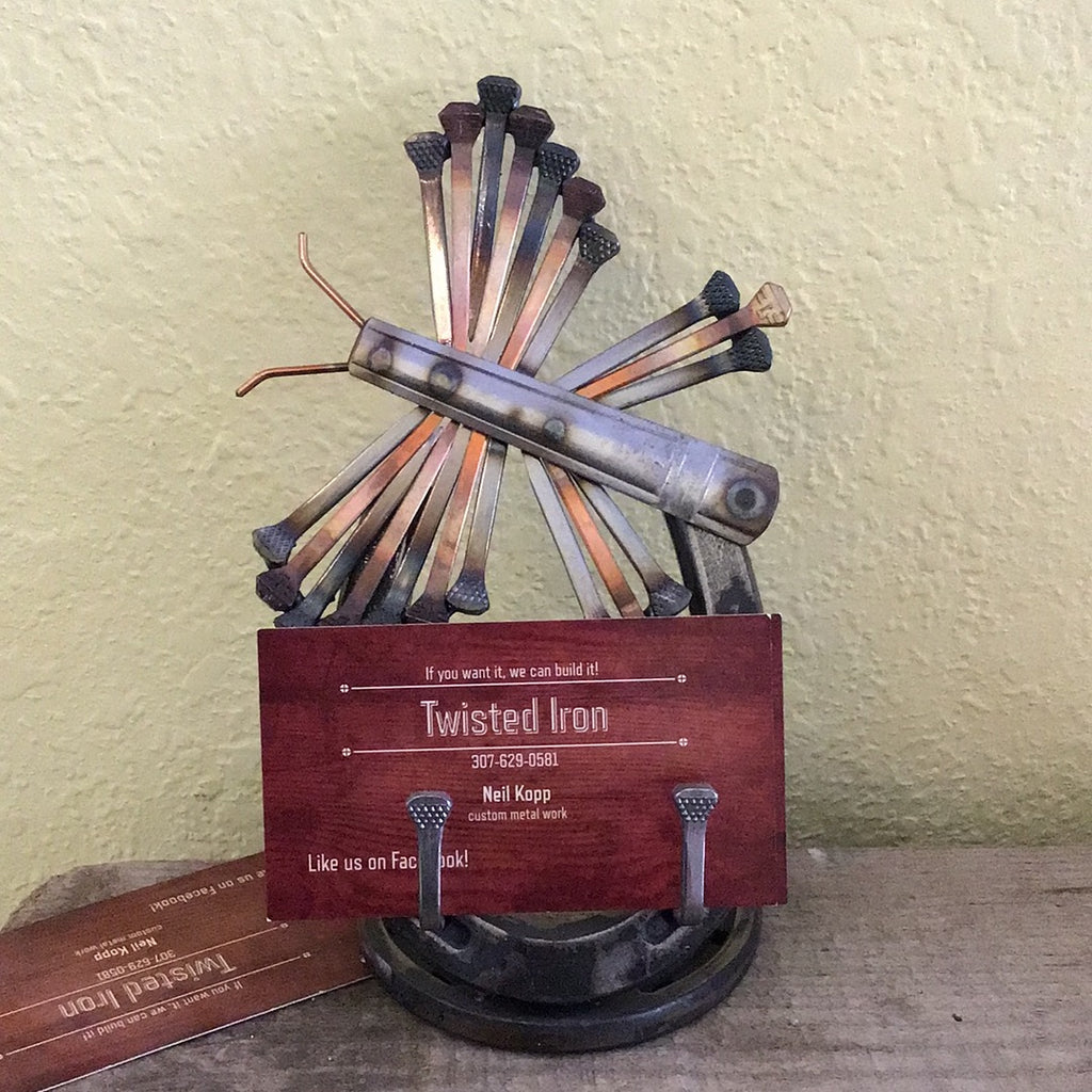 TWISTED IRON: Butterfly Business Card Holders