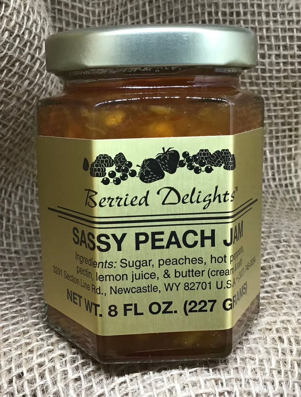 BERRIED DELIGHTS: Sassy Peach Jam