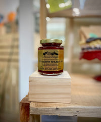 Jar of Berried Delights Strawberry Rhubarb Jam