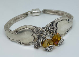 Spoonful of Heaven: #4 Medium Amber Silverware Bracelet Size Medium
