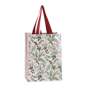 Holiday Sprigs Reusable Christmas Tote