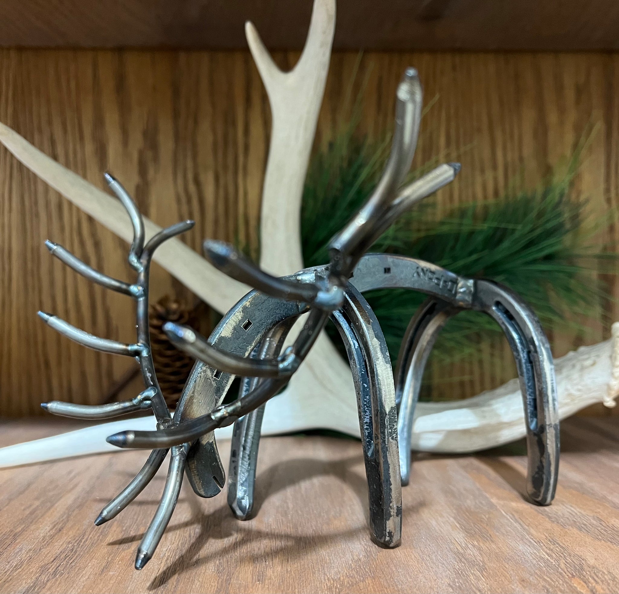 TWISTED IRON: Horseshoe Set of 2 Fighting Elk – Sagebrush Market