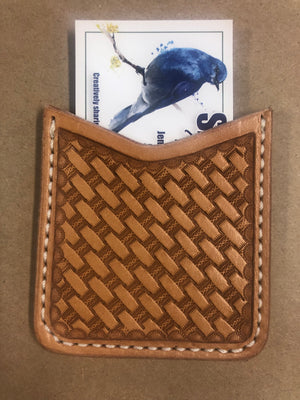 Dally Up Saddle Shop: Card Wallet (Basket Stamp)