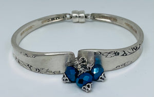 Spoonful of Heaven: #4 Blue Silverware Bracelet Size XL